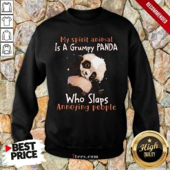 Enthusiastic Spirit Animal A Grumpy Panda Sweatshirt