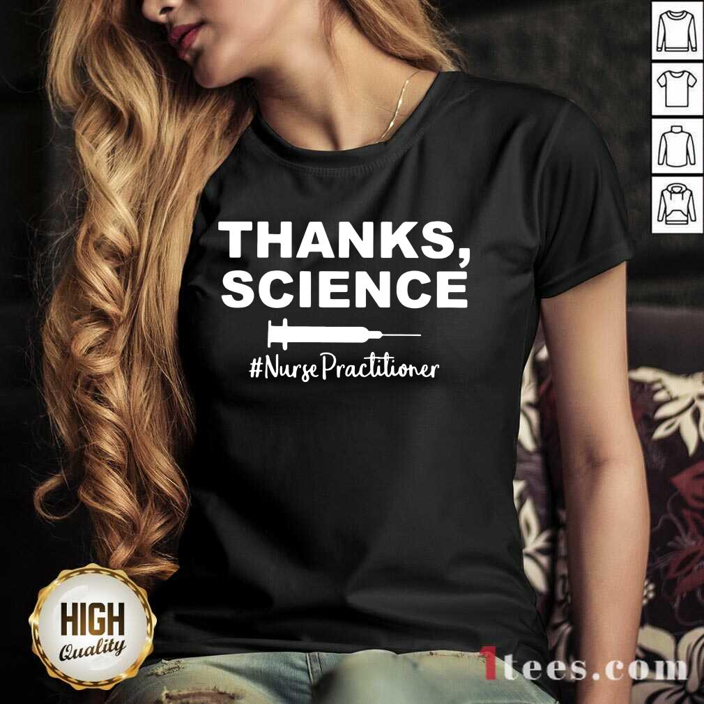 Funny Thanks Science Nurse Practitioner 11 V-neck