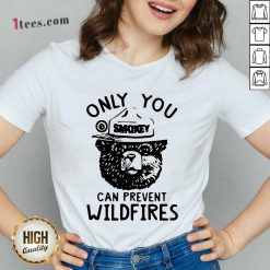 Bear Only You Can Prevent Wildfires V-neck