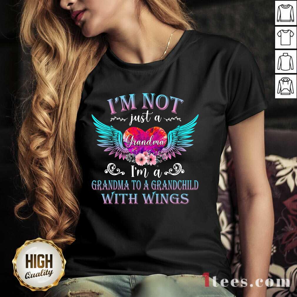 Happy Im Not Just A Grandma With Wings V-neck