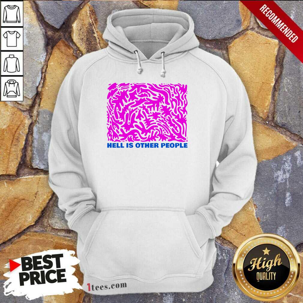 Intrigued Hell Is Other People Pink 2021 Hoodie