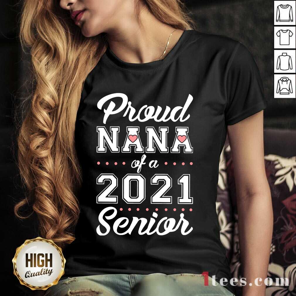 Overjoyed Proud Nana Of A 2021 Senior V-neck