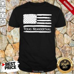 American flag Texas Neanderthal Shirt