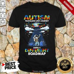 Surprised Autism Using A Different Roadmap Shirt