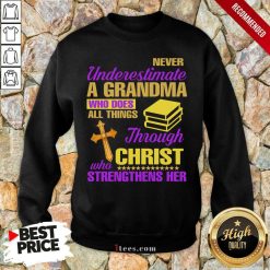 Surprised Underestimate A Grandma Her Sweatshirt
