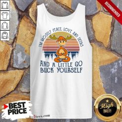 Wonderful Reindeer Deers And A little Go Buck Yourself Tank Top