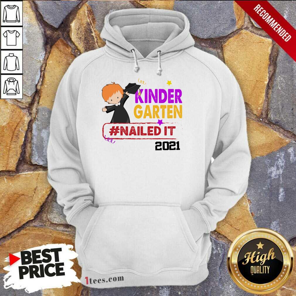 Awesome Kindergarten Nailed It 2021 Red Hair Hoodie