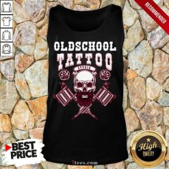 Awesome Old School Tattoo Studio Skull Tank Top