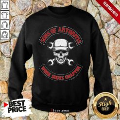 Awesome Skull Sons Of Arthritis Works Sucks Chapter Sweatshirt