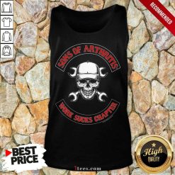 Awesome Skull Sons Of Arthritis Works Sucks Chapter Tank Top