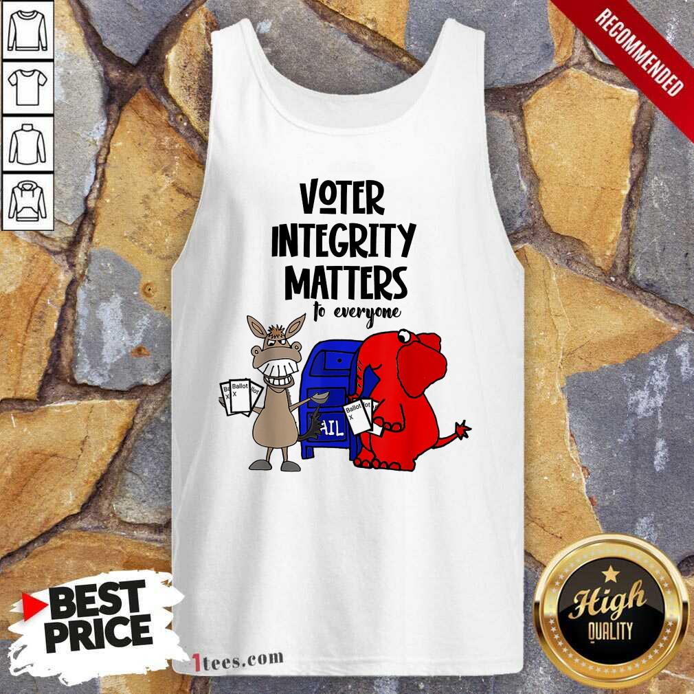 Good Socialdudtees Voter Integrity Matters To Everyone Tank Top