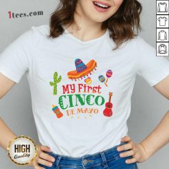 Happy First Cinco De Mayo V-neck