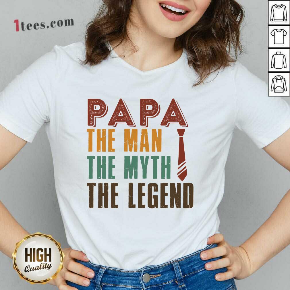 Nice Papa The Man The Myth The Legend Papa Bear V-neck
