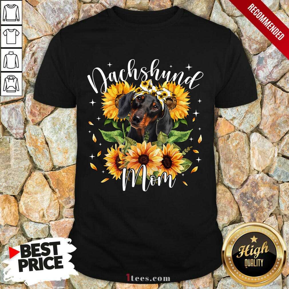 Premium Dachshund Mom Sun Flower Shirt