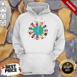 Pretty Earth Day Children Around The World 2021 Hoodie