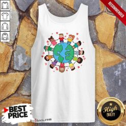 Pretty Earth Day Children Around The World 2021 Tank Top