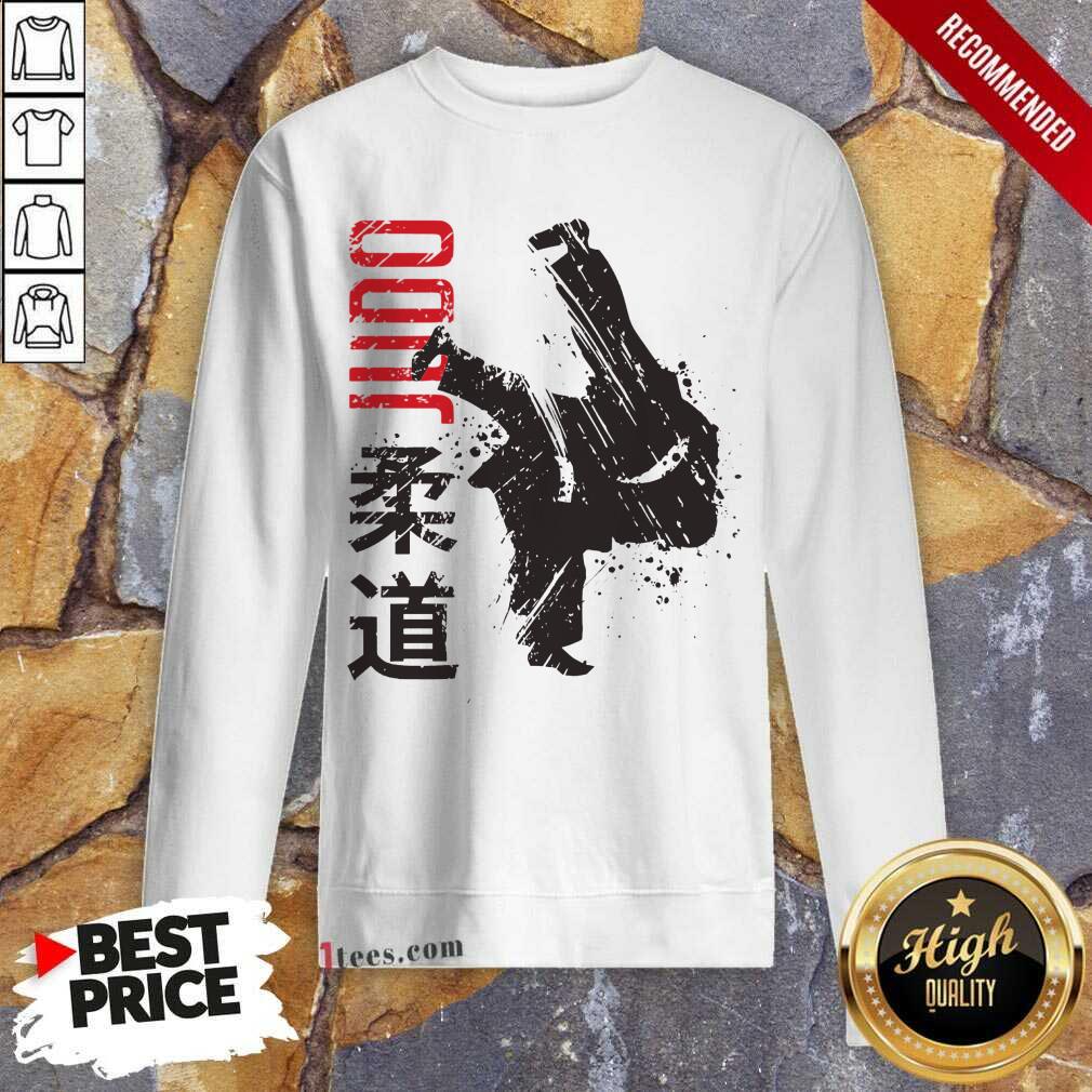 Pretty Judo Kanji Through Sweatshirt