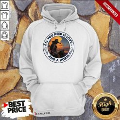 All You Need Is Love And A Horse Girls Hoodie