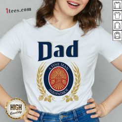 Dad A Fine Man And Patriot V-neck