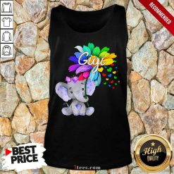 Elephant Gigi Flower LGBT Tank Top