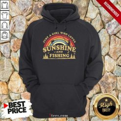 Girl Who Loves Sunshine And Fishing Hoodie