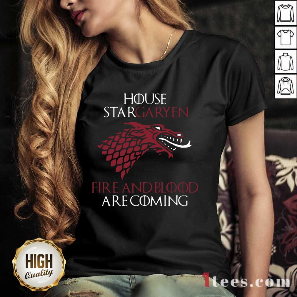 House Targaryen Fire And Blood Are Coming V-neck