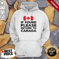 If Found Please Return To Canada Hoodie