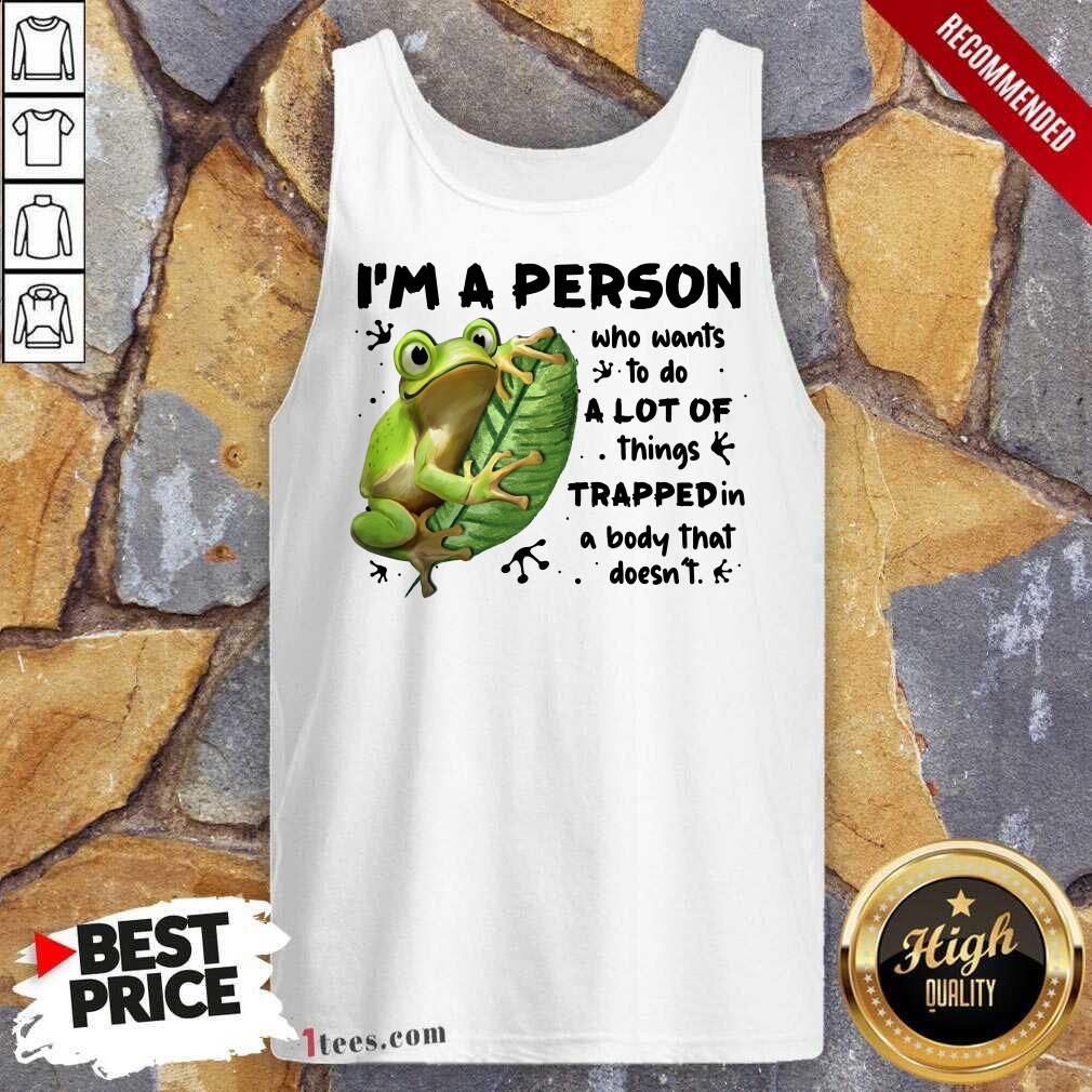I'm A Person Frog Tank Top