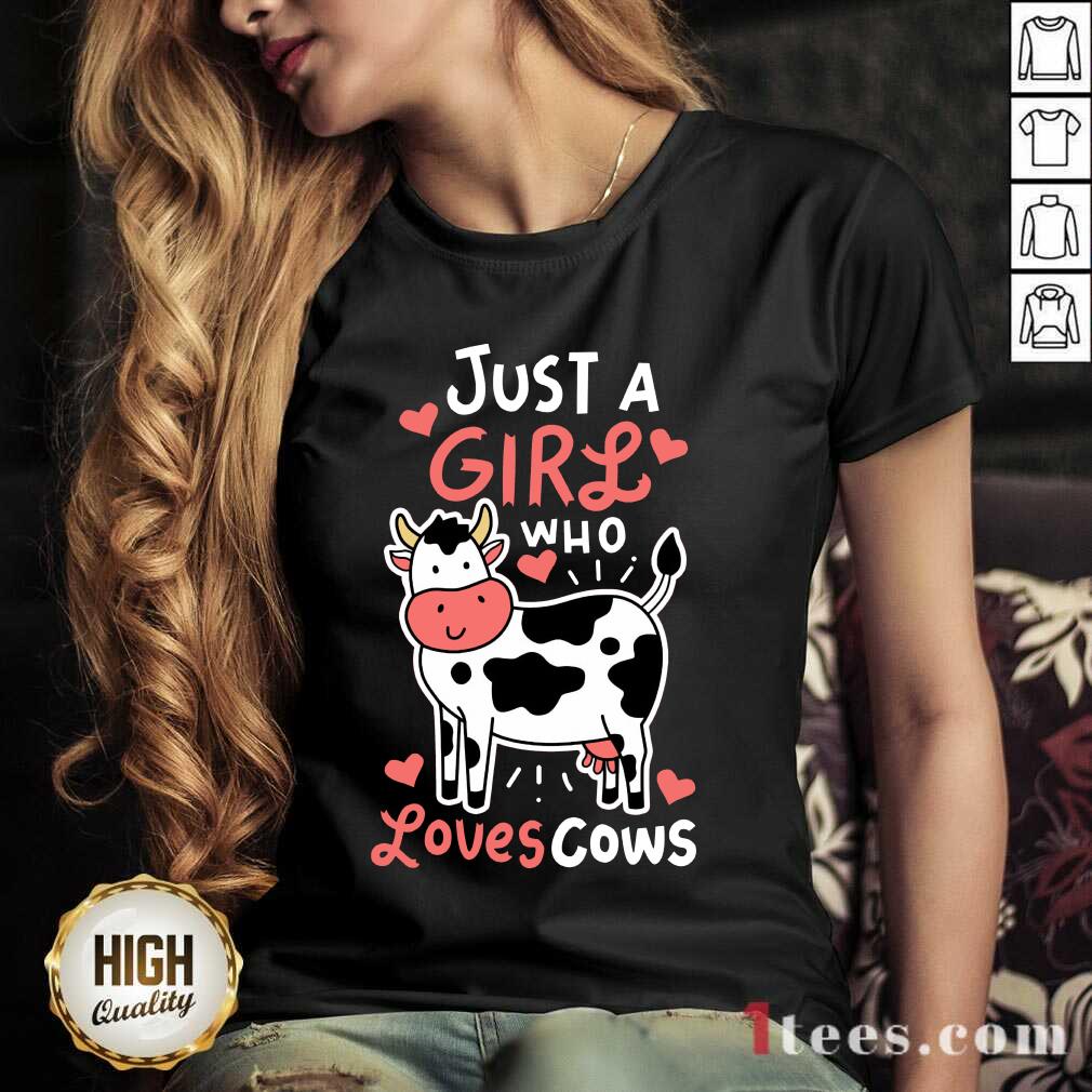 Just A Girl Who Loves Cows V-neck
