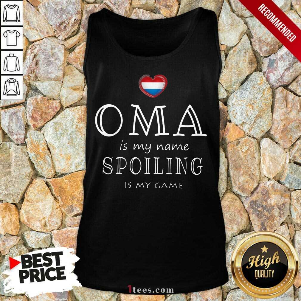 Oma Is My Name Spoiling Is my Game Tank Top