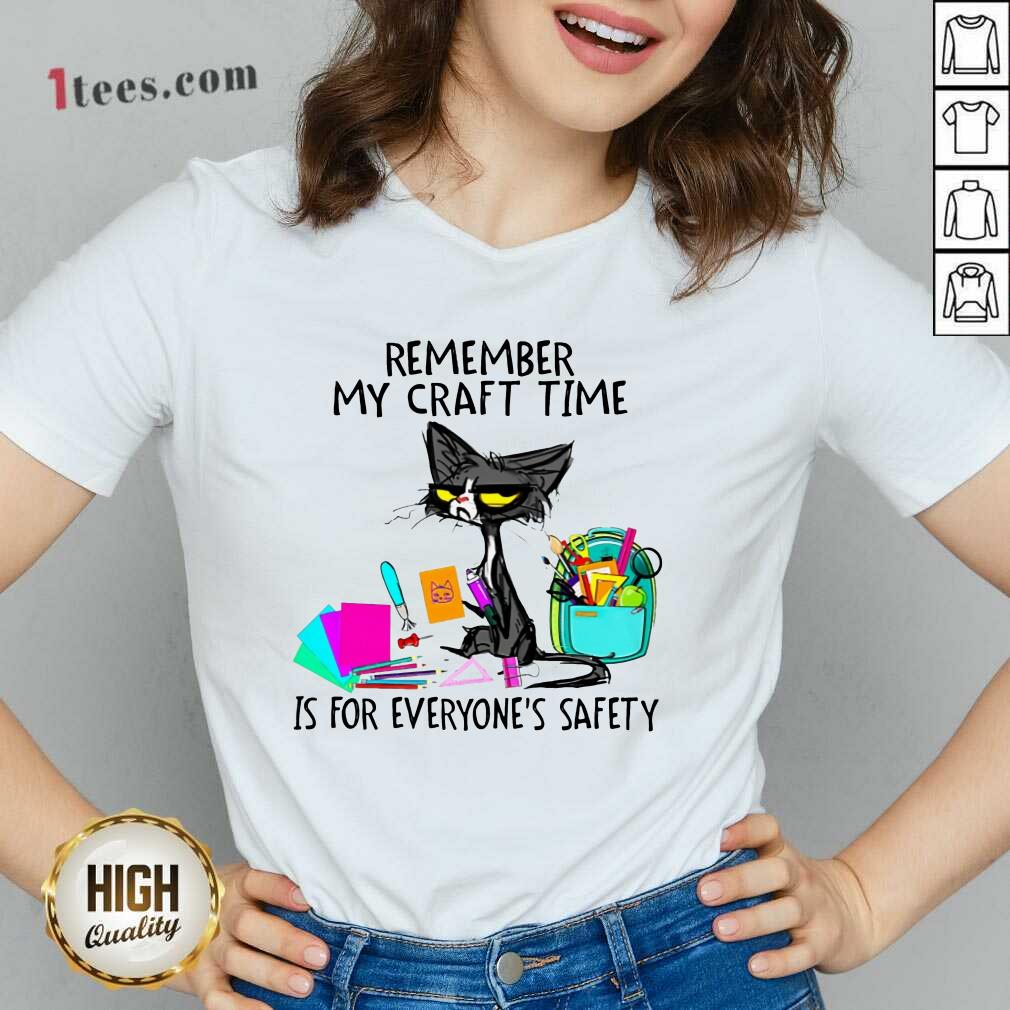 Remember My Craft Time Cat V-neck