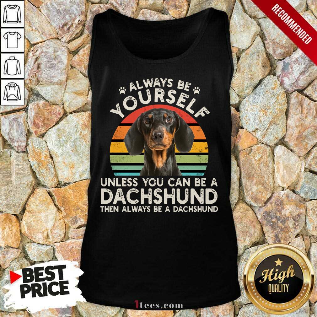 Yourself Dachshund Vintage Tank Top