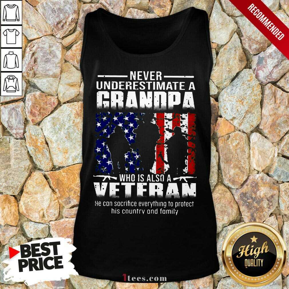 A Grandpa Who Is Also A Veteran Tank Top