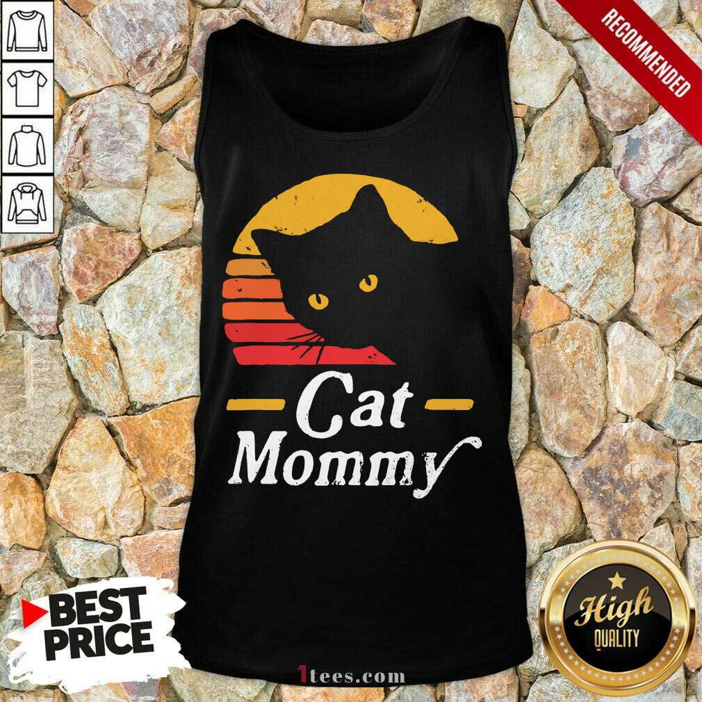 Black Cat Mommy Vintage Tank Top