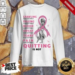 Crawling Falling Is Acceptable Quitting Sweatshirt