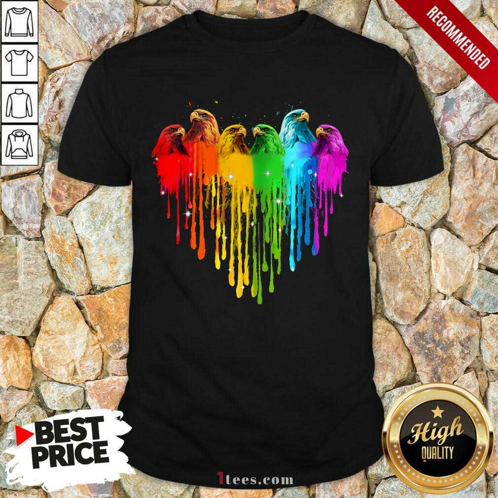Eagle Bird Heart LGBT Shirt