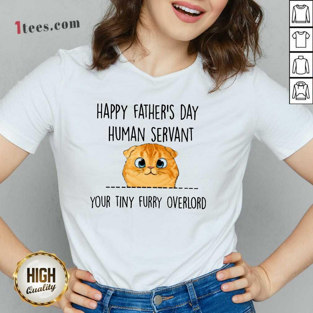 Happy Fathers Day Cat V-neck