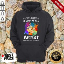 I Never Dreamed A Grumpy Old Artist Hoodie