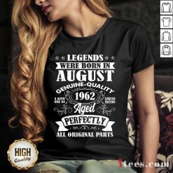 Legends Were Born In August 1962 59th Birthday V-neck