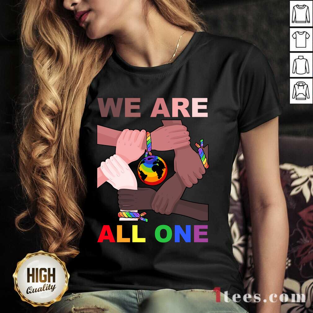 LGBT We Are All One V-neck