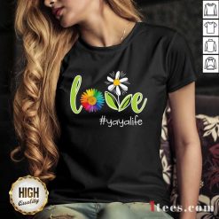 Love Yaya Life Flower Artistry V-neck