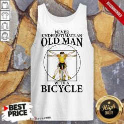 Never Underestimate An Old Man Bicycle Tank Top