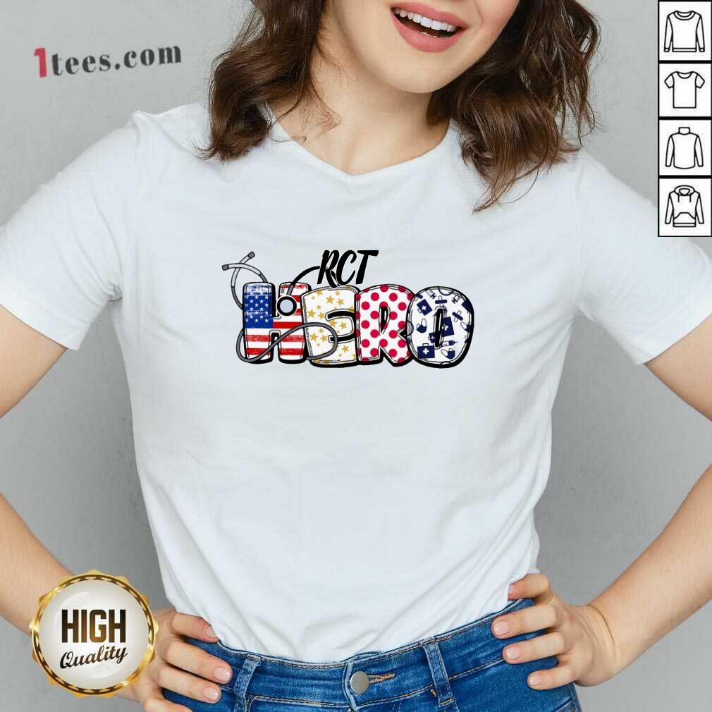 PCT Hero Shirt For Nurse Doctor Medical American Flag V-neck