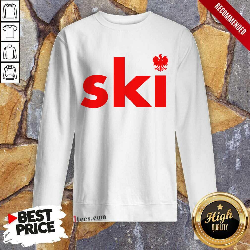 Polish Last Name Ski Sweatshirt