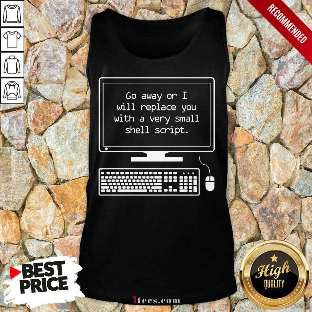 Replace You With A Very Small Shell Script Tank Top