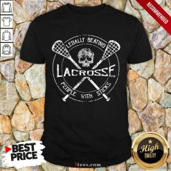 Skull Legally Beating Lacrosse Shirt