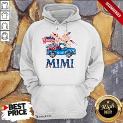 Truck Mimi 4th Of July American Flag Hoodie