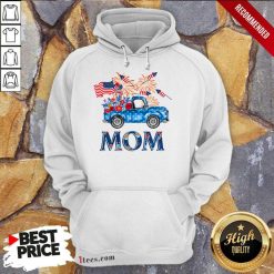 Truck Mom 4th Of July American Flag Hoodie
