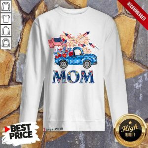 Truck Mom 4th Of July American Flag Sweatshirt