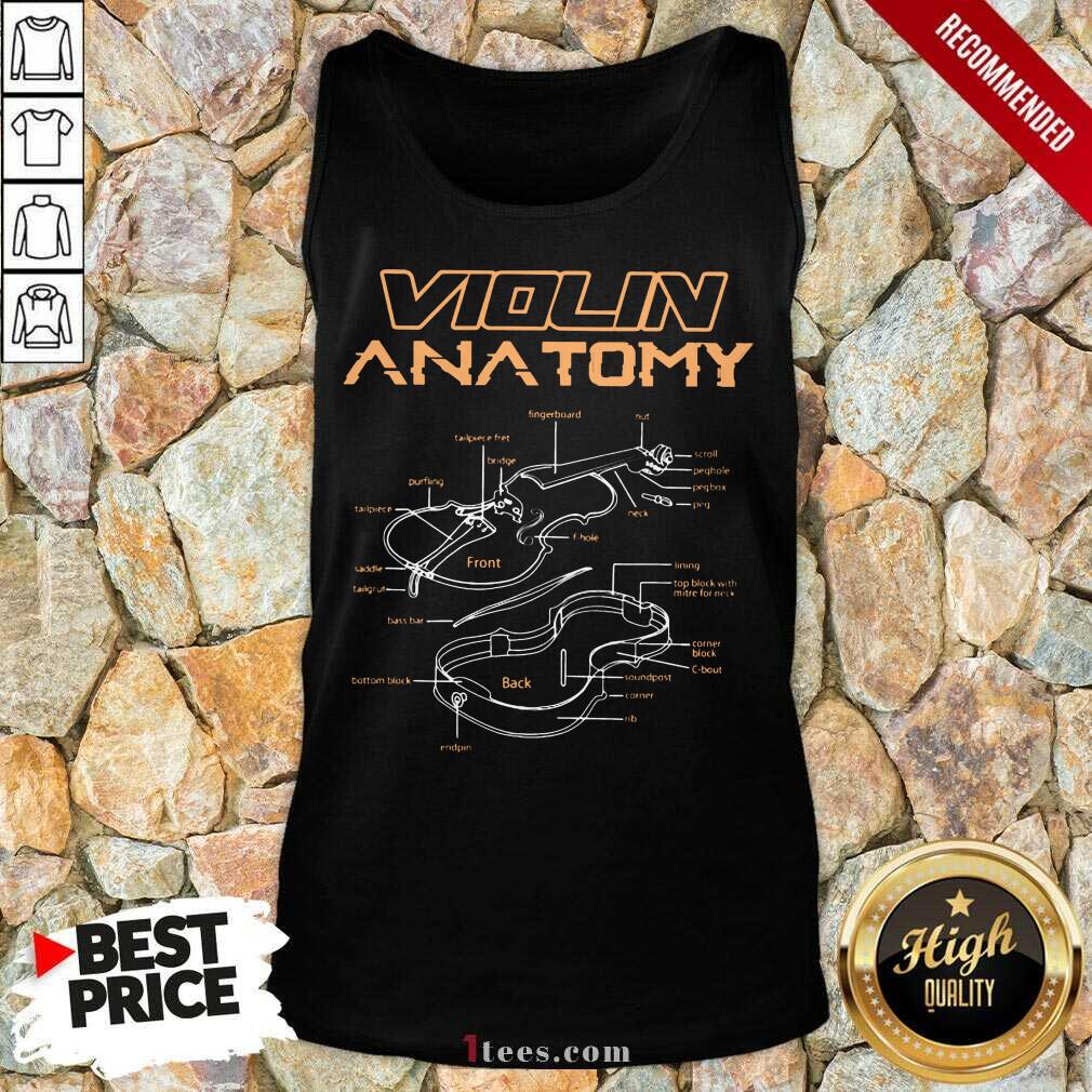 Violin Anatomy Tank Top